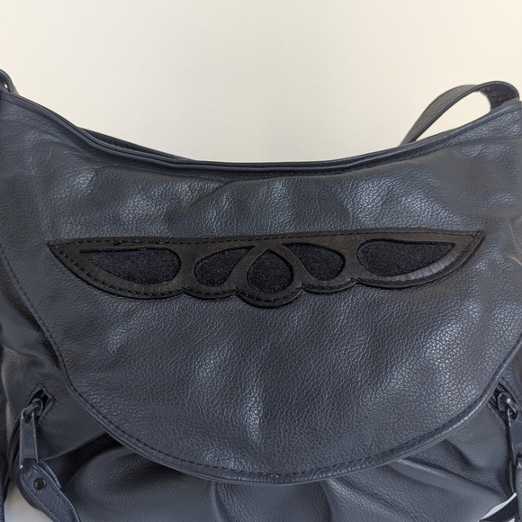 ACE Leather Goods Made in USA Hobo/Crossbody – Navy Leather Western - Picture 2 of 16